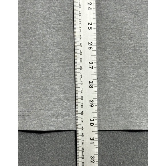 Masters Tech Golf Polo Shirt Men Medium Grey Striped Short Sleeve Masters Divot - Picture 8 of 9